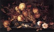 Balthasar van der Ast Still life with Dish of Fruit oil painting on canvas